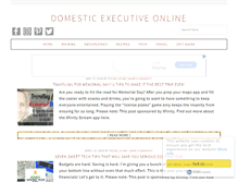 Tablet Screenshot of domesticexecutiveonline.com